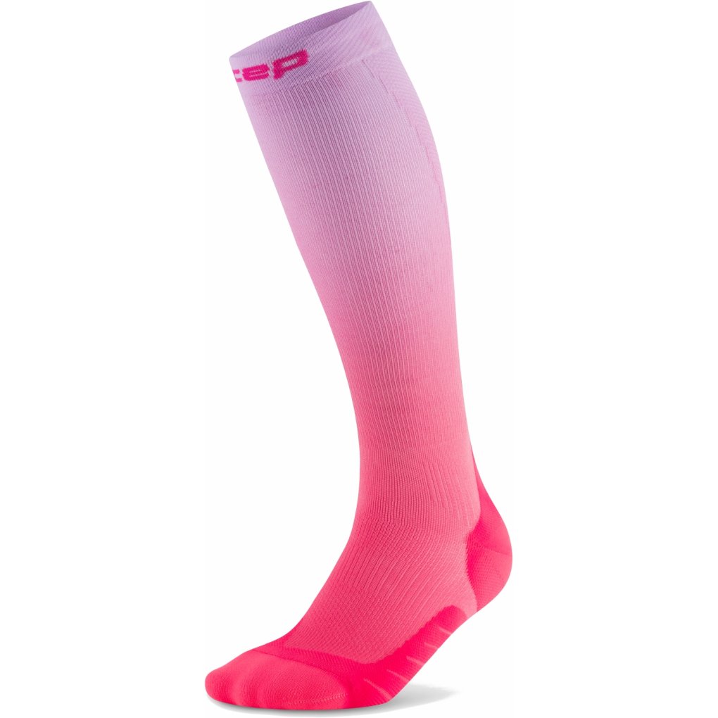CEP Core Run Edt. Gradient Tall Compression Socks Men - pink/lilac fade