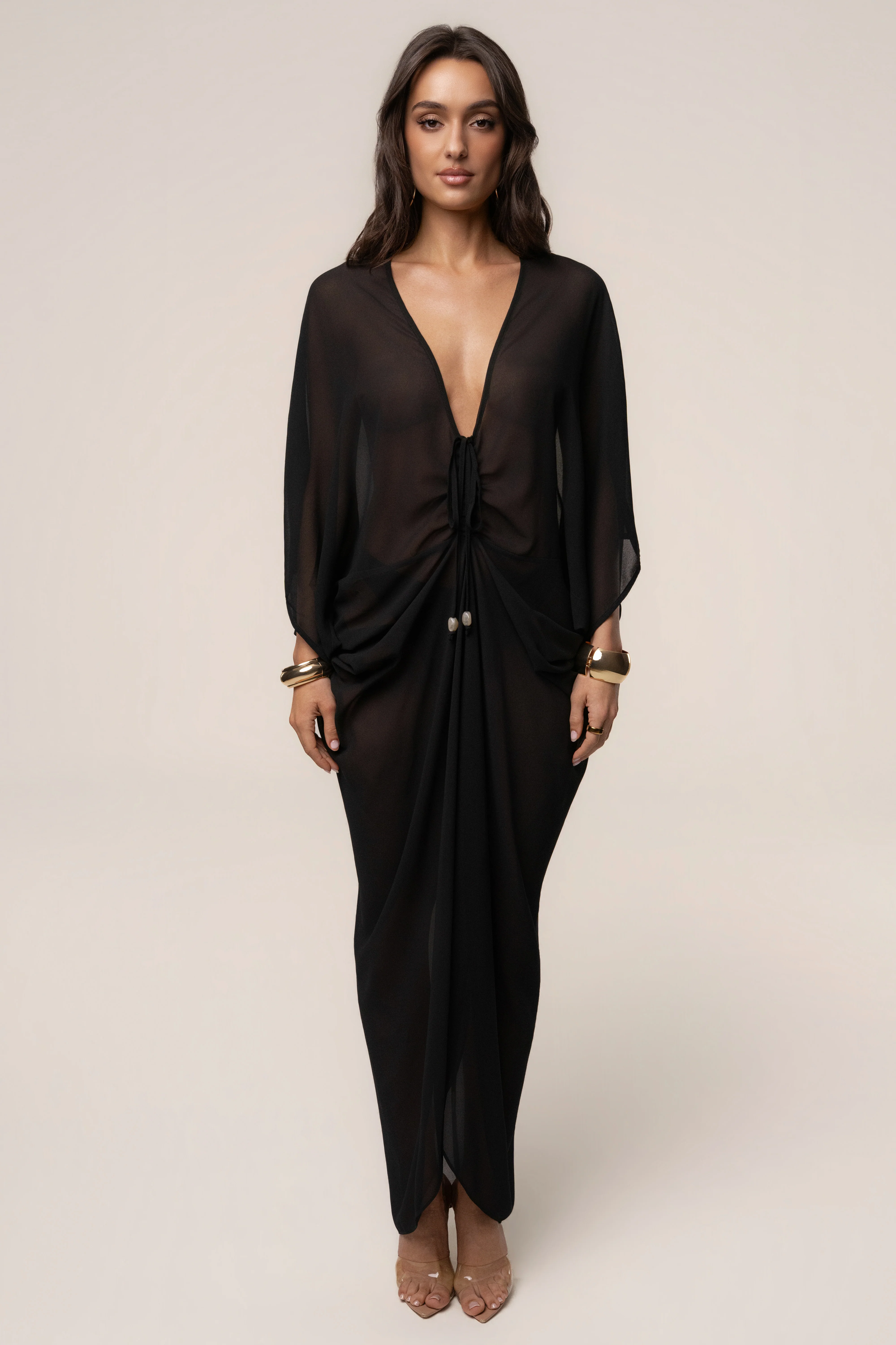 Black Longer Days Cover Up Dress