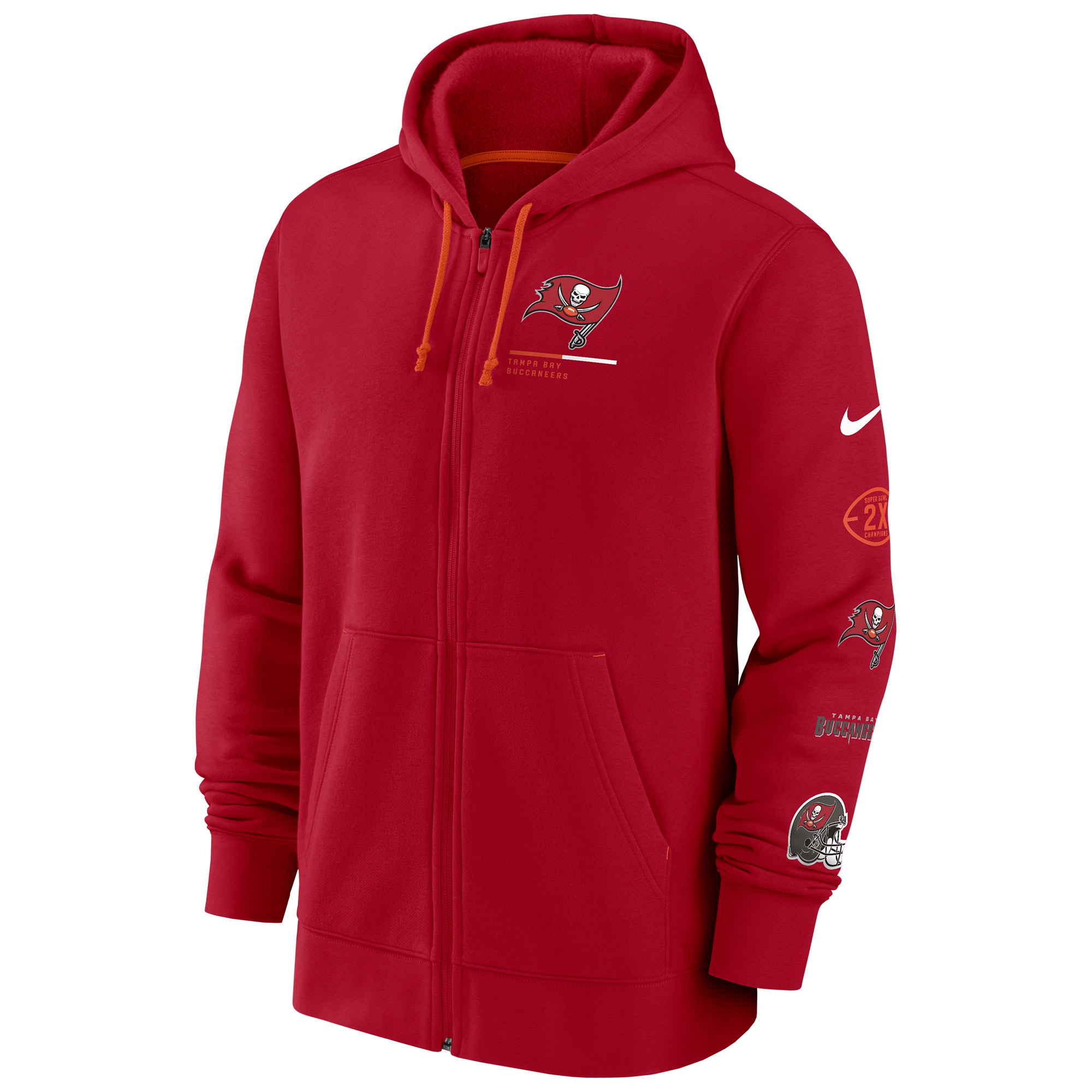 Tampa Bay Buccaneers Nike Legacy NFL Hoodie Zipper Red