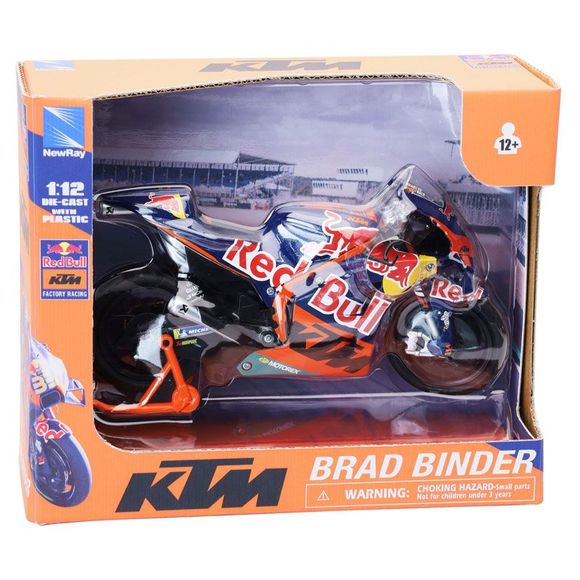 Miniature newray moto GP ktm red bull brad binder - scale 1/12° - orange / blackRef: NRY0044 / 58383