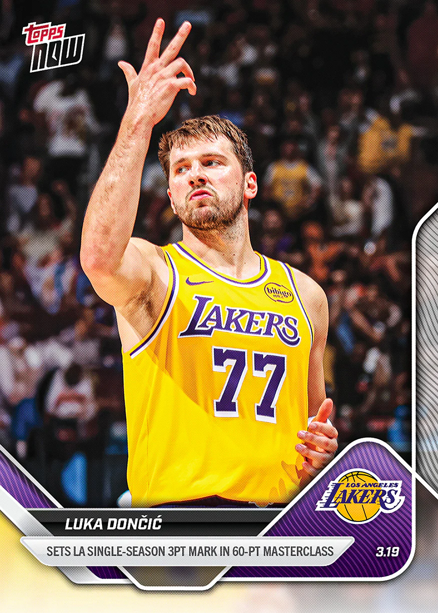 Luka Dončić - 2025-26 NBA Topps NOW® - Card 216