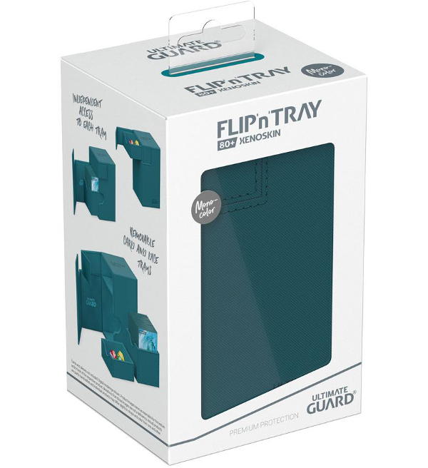 Ultimate Guard Flip'n'Tray Deck Case 80+ XenoSkin Monocolor - Petrol
