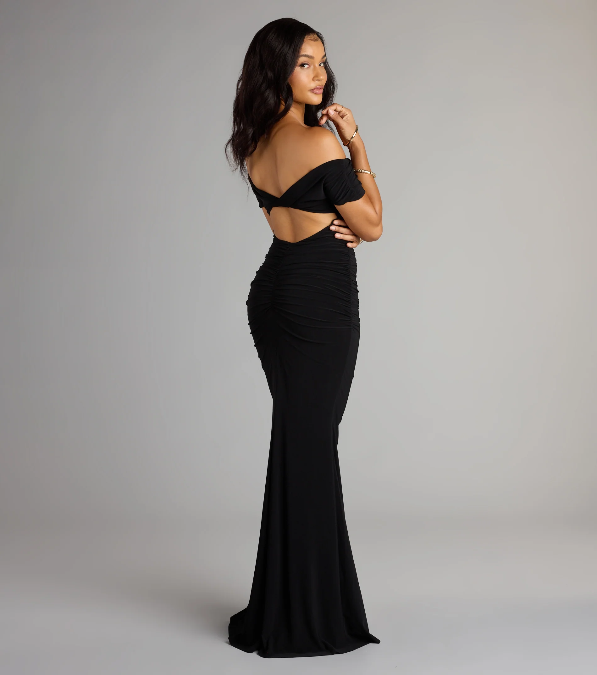 Arial Open Back Mermaid Formal Dress