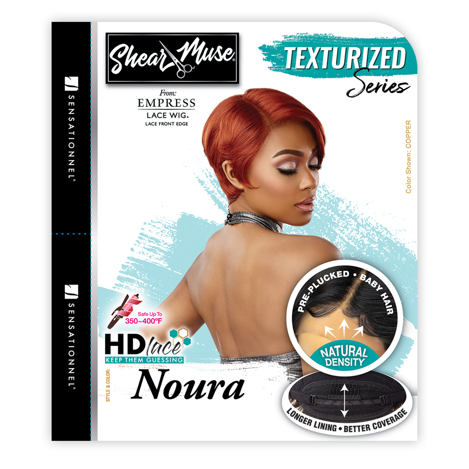 Sensationnel HD Lace Front Wig Empress Edge Shear Muse Noura