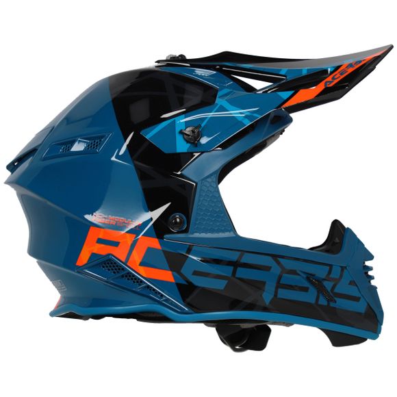 Casque cross Acerbis X-TRACK VTR ECE 2206 2024 - Noir / VertRef : AE5306