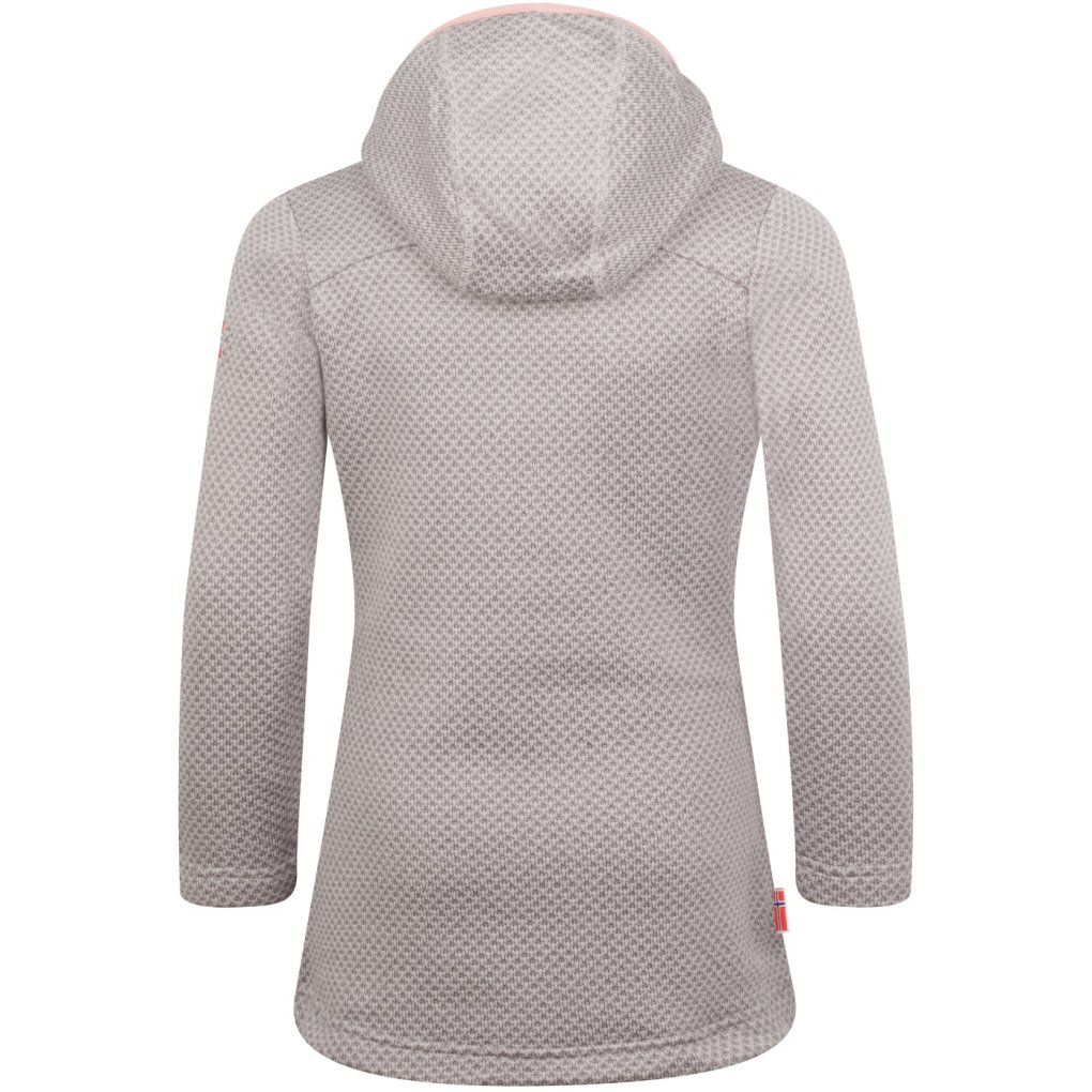 Trollkids Jondalen Coat Girls - Light Grey/Antique Rose