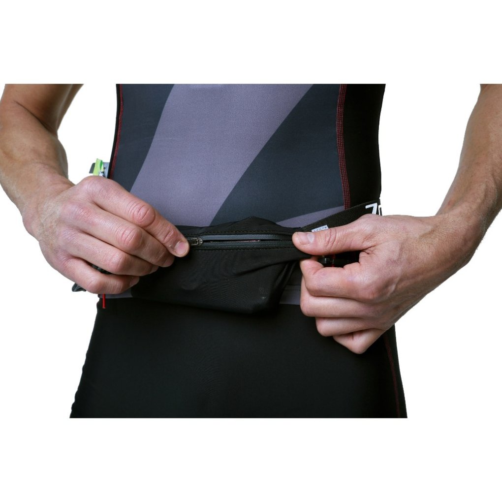 Zone3 Endurance Number Belt - black/white/gold