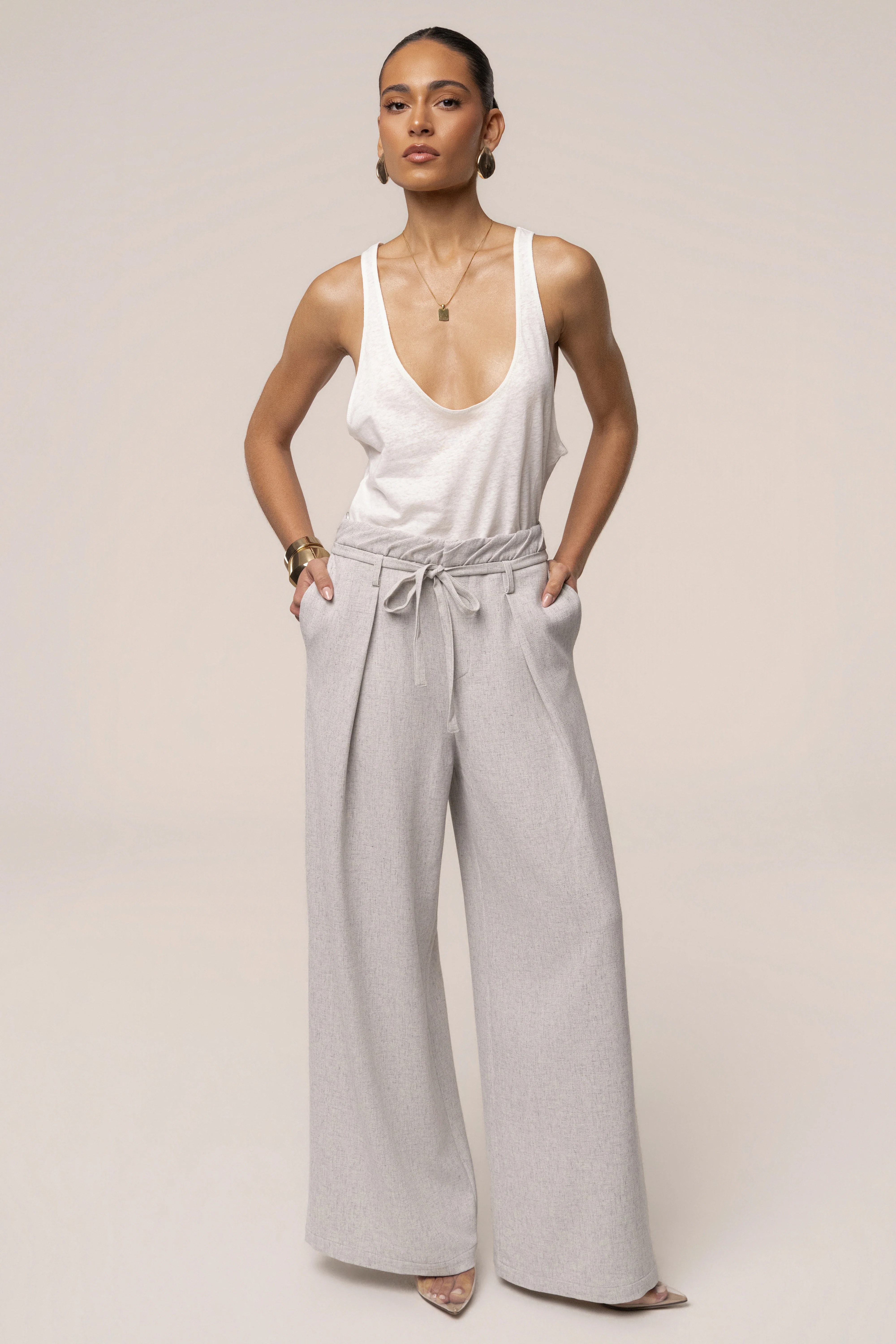 Ivory Classic Scoop Neck Tank