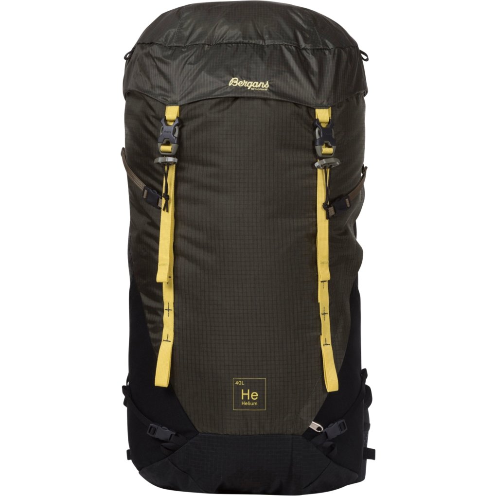 Bergans Helium V5 40L Backpack - dark shadow grey/black/golden yellow