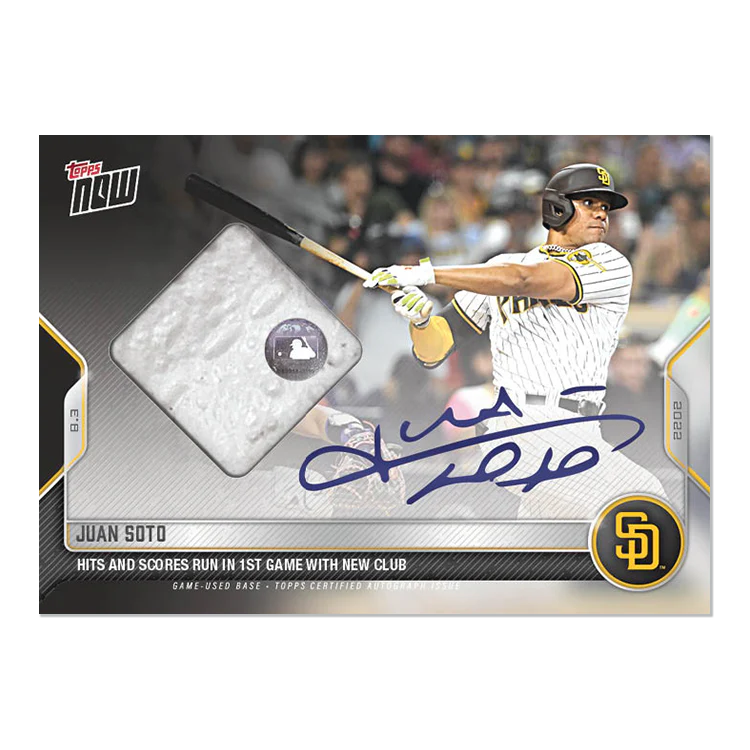 On-Card Auto-Relic # to 99 - Juan Soto - 2022 MLB TOPPS NOW® Card 650A