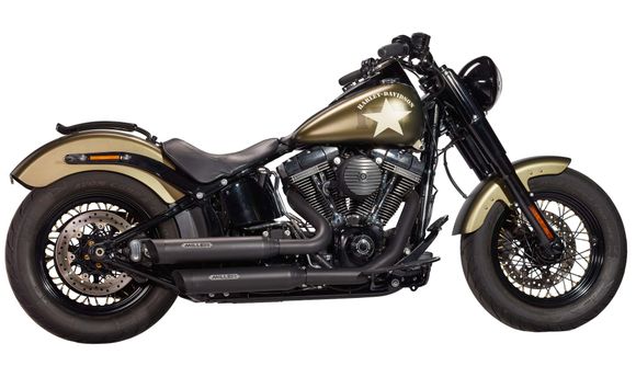 Miller Exhaust Complete Line Black Slashcut TipRef : MIL00770A / HD-OSHCS.09
