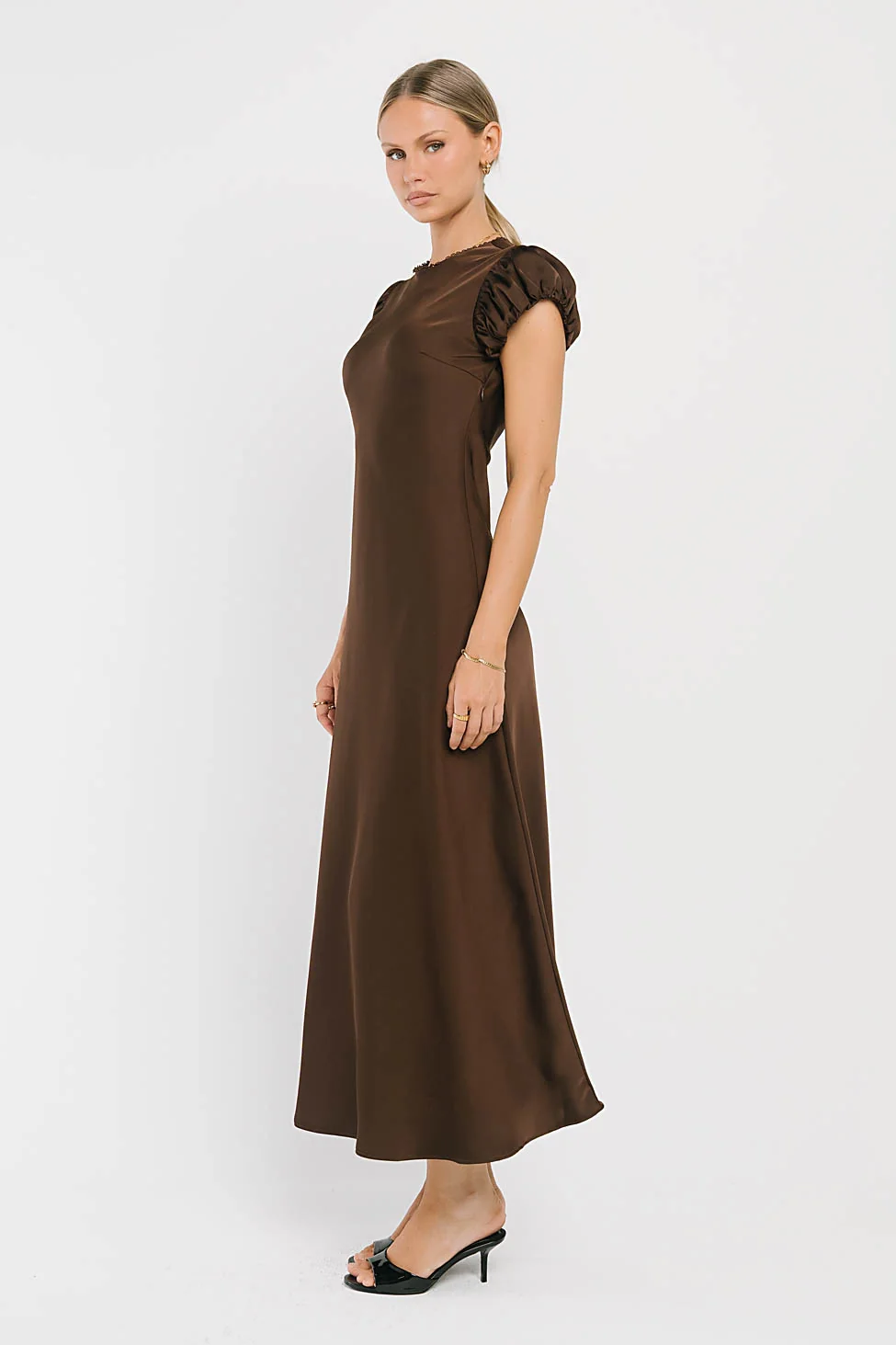 Ellianna Maxi Dress in Dark Brown
