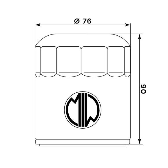Meiwa 268551 oil filter original typeRef: 268551