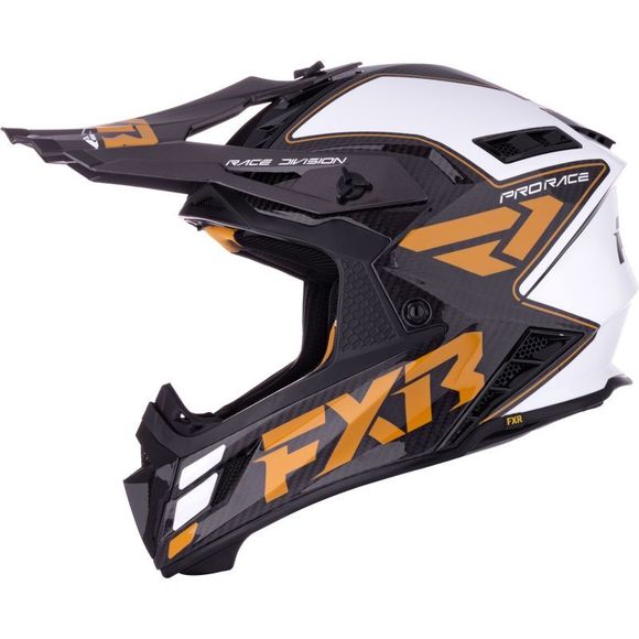 Casque cross FXR HELIUM CARBON 2026 - Jaune / BlancRef : FXR1755