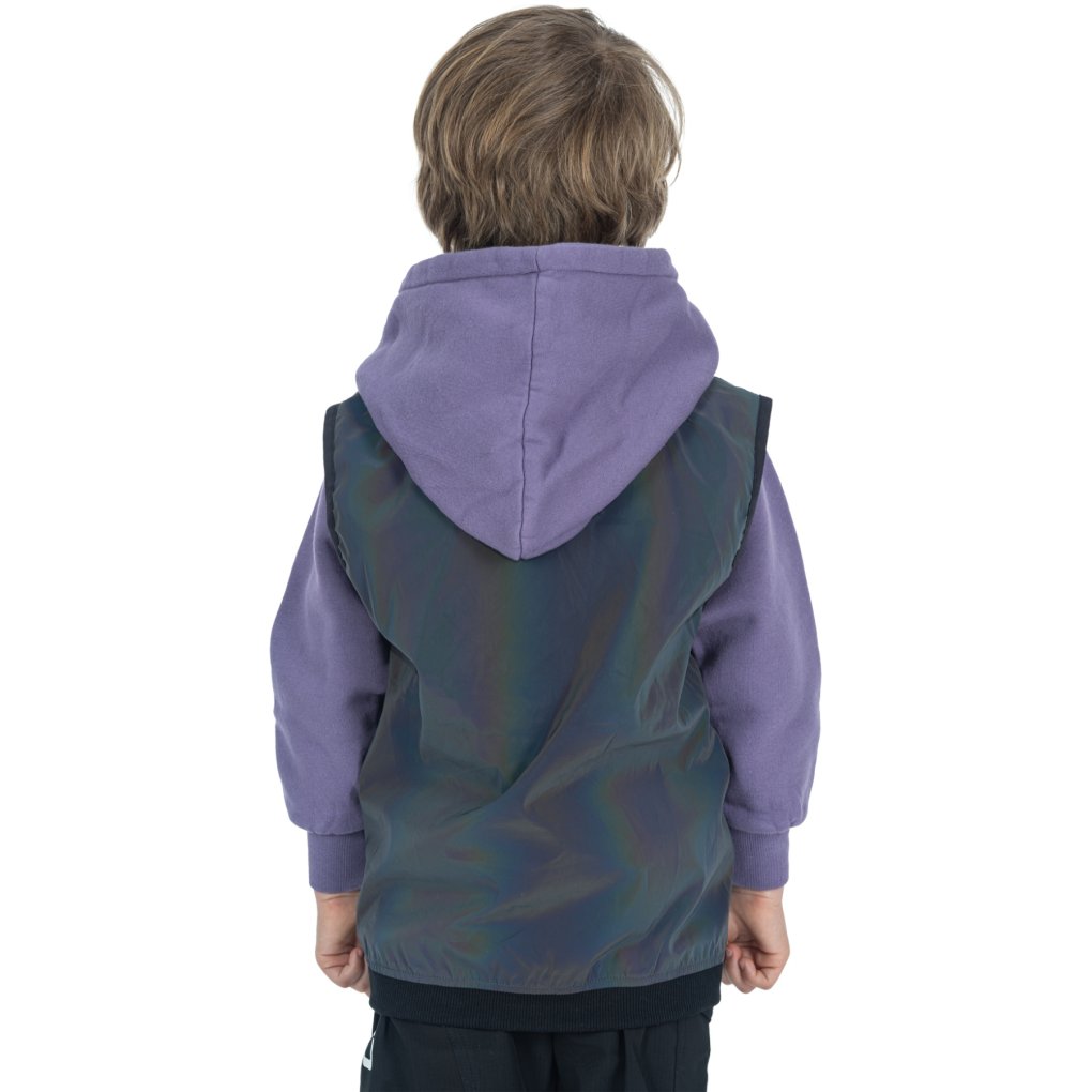CUBE ROOKIE Safety Wind Gilet Kids - rainbow reflective