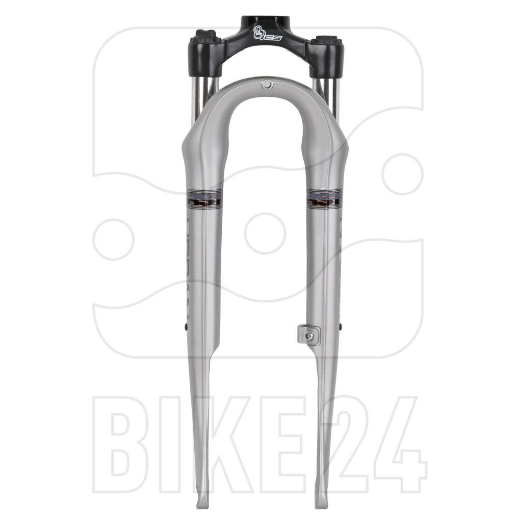 RST Urban T 28 Inch Fork - 40mm - 44mm Offset - Disc / Rollerbrake - QR - silver matt