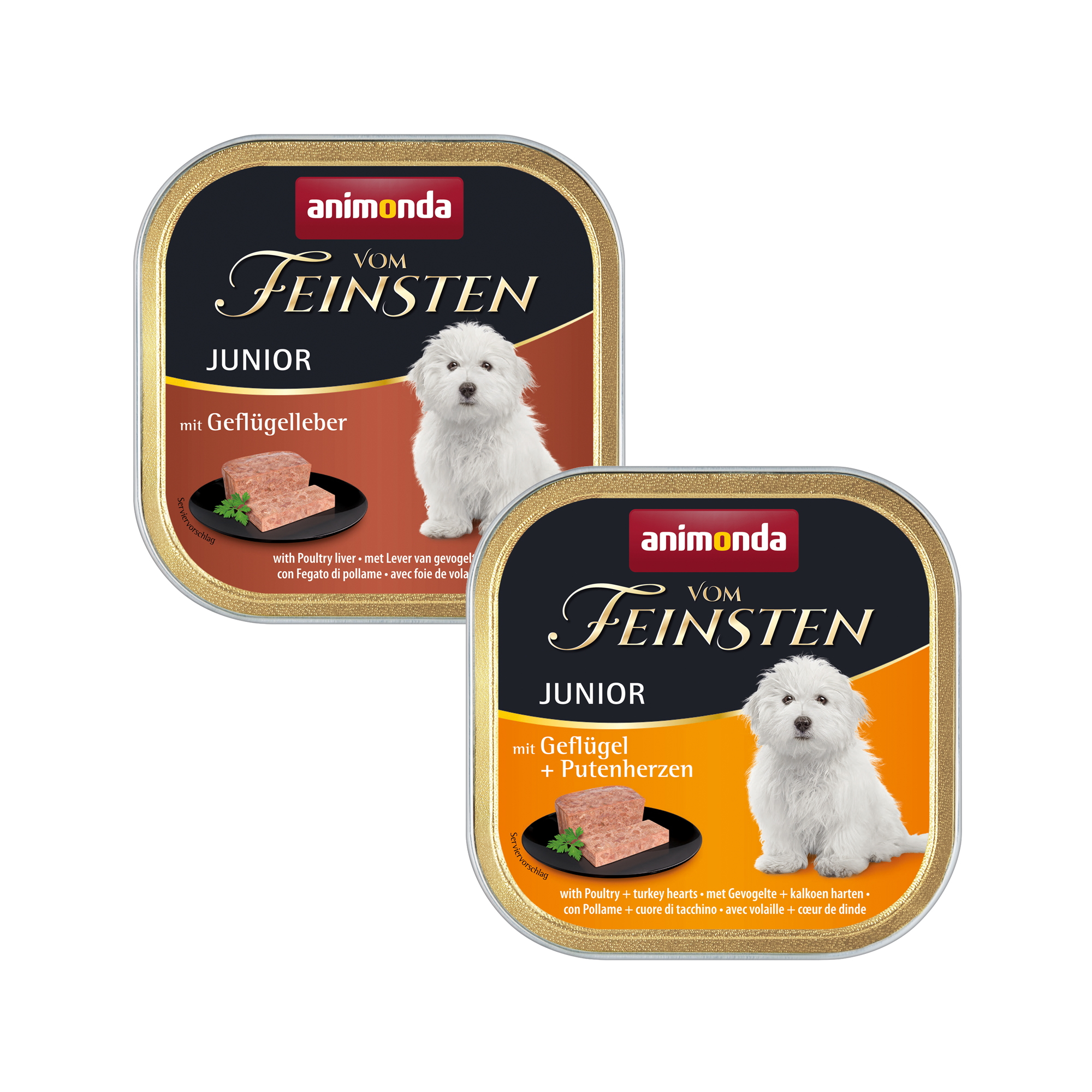 Animonda Vom Feinsten Junior - Poultry & Turkey Heart - 22 x 150g