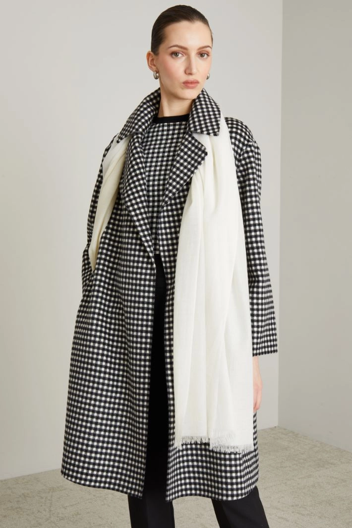 Cashmere scarf - WHITE