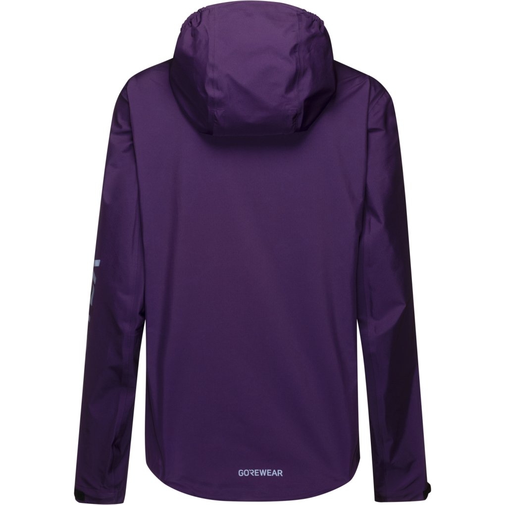 GOREWEAR Lupra 2.0 GORE-TEX Logo Hooded Jacket Women - purple indigo / amethyst grey DEDF