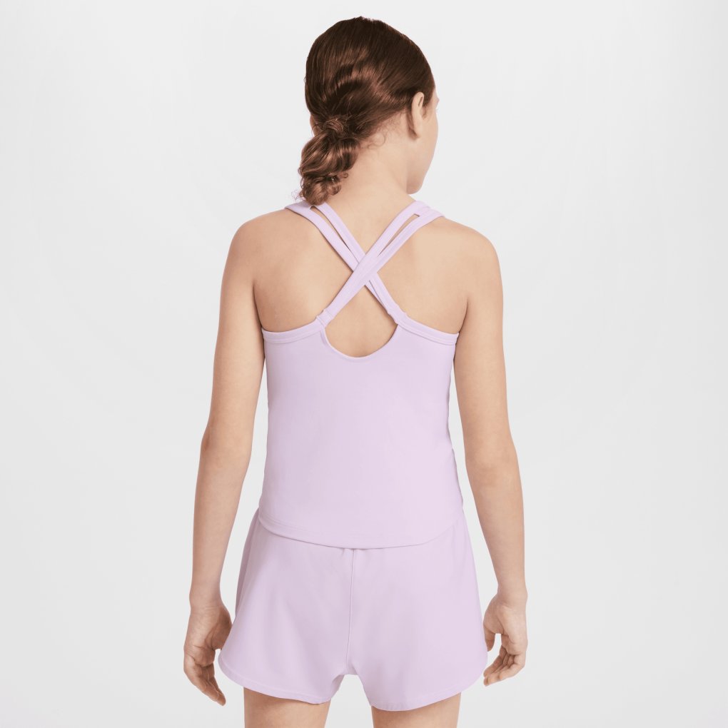 Nike One Fitted Dri-Fit Tank Top Kids - doll/white FZ5598-537