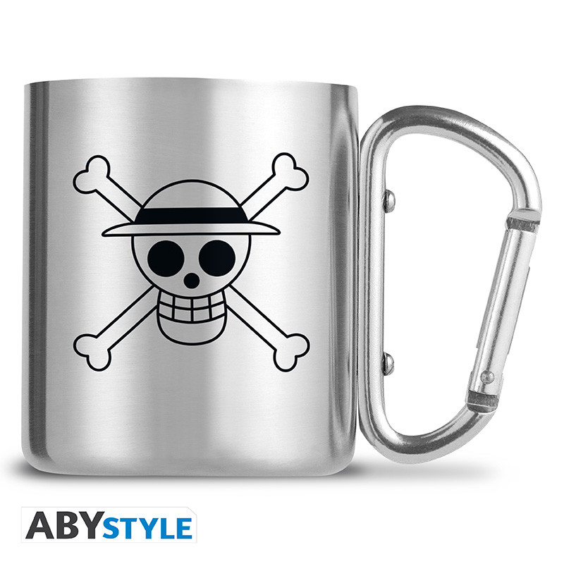 ONE PIECE Mug carabiner Luffy & Skull