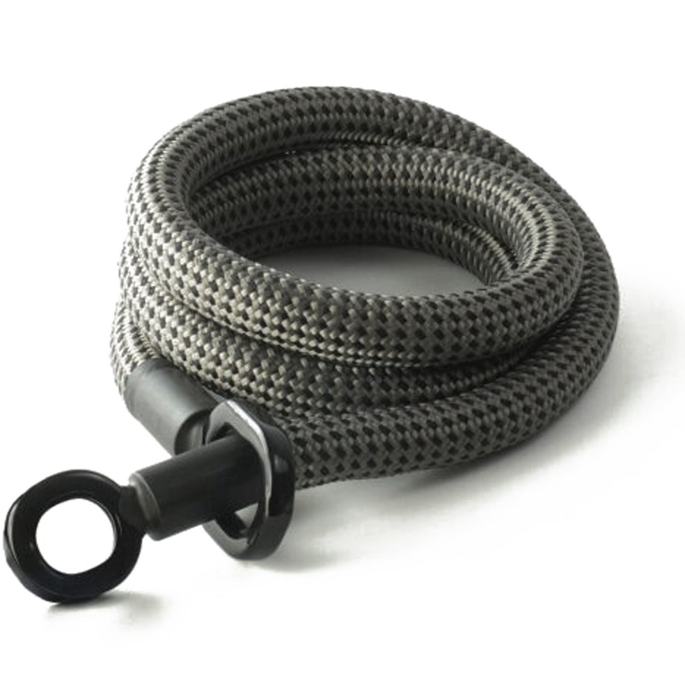 tex–lock eyelet incl. D-lock - 160cm - electric grey