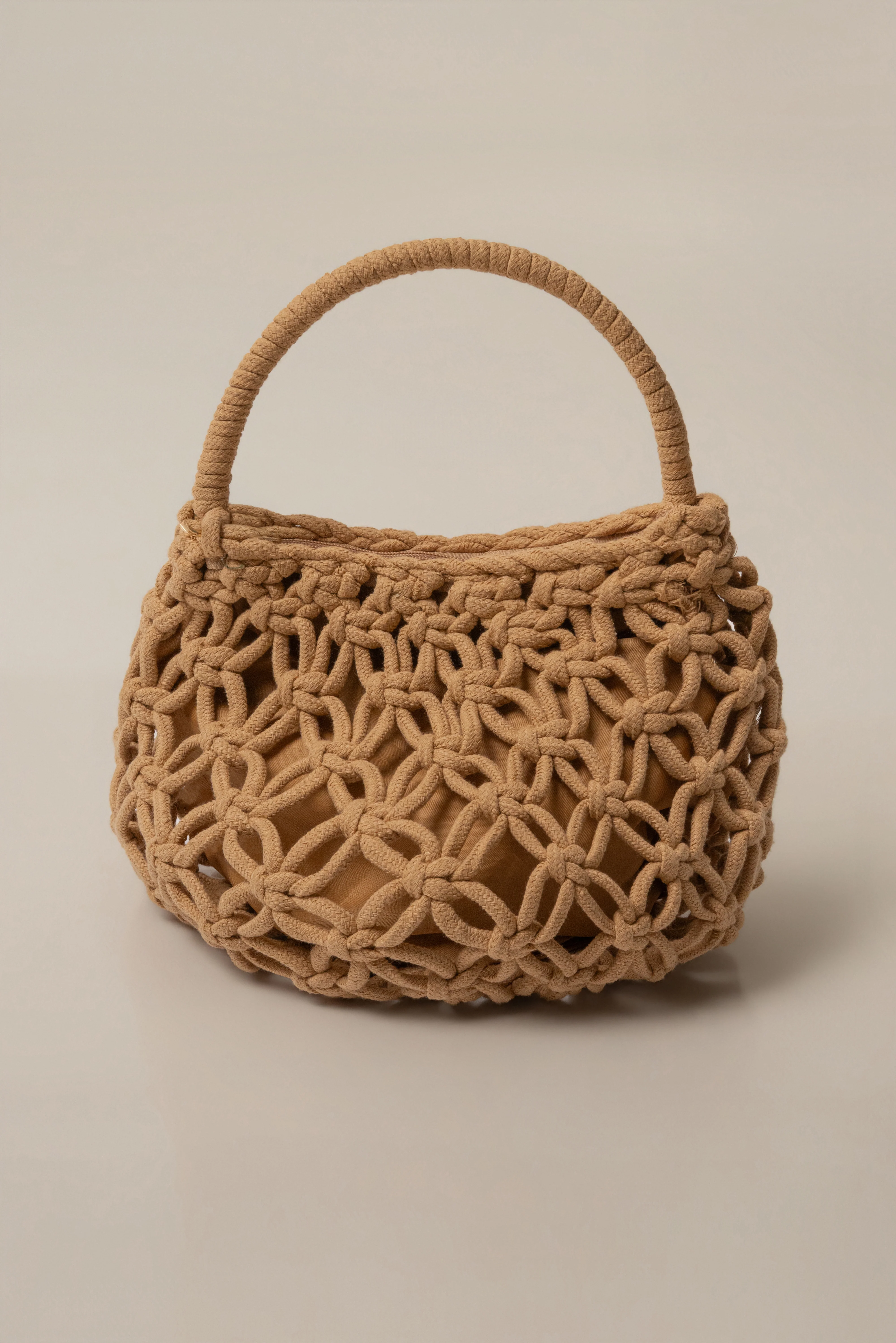 Beige Warm Waters Woven Bag