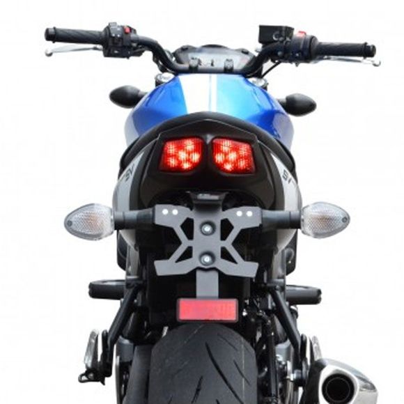 Top block black license plate holder - blackSUZUKI 650 SV 650 ABS - 2016 - 2025Ref: tb0353 / spes35