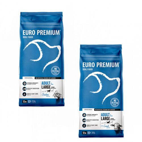 Euro-Premium Large Adult - Chicken & Rice - 12kg