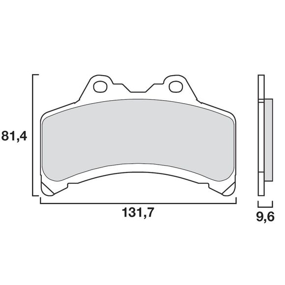 Brembo organic front brake padsRef: 07YA3108