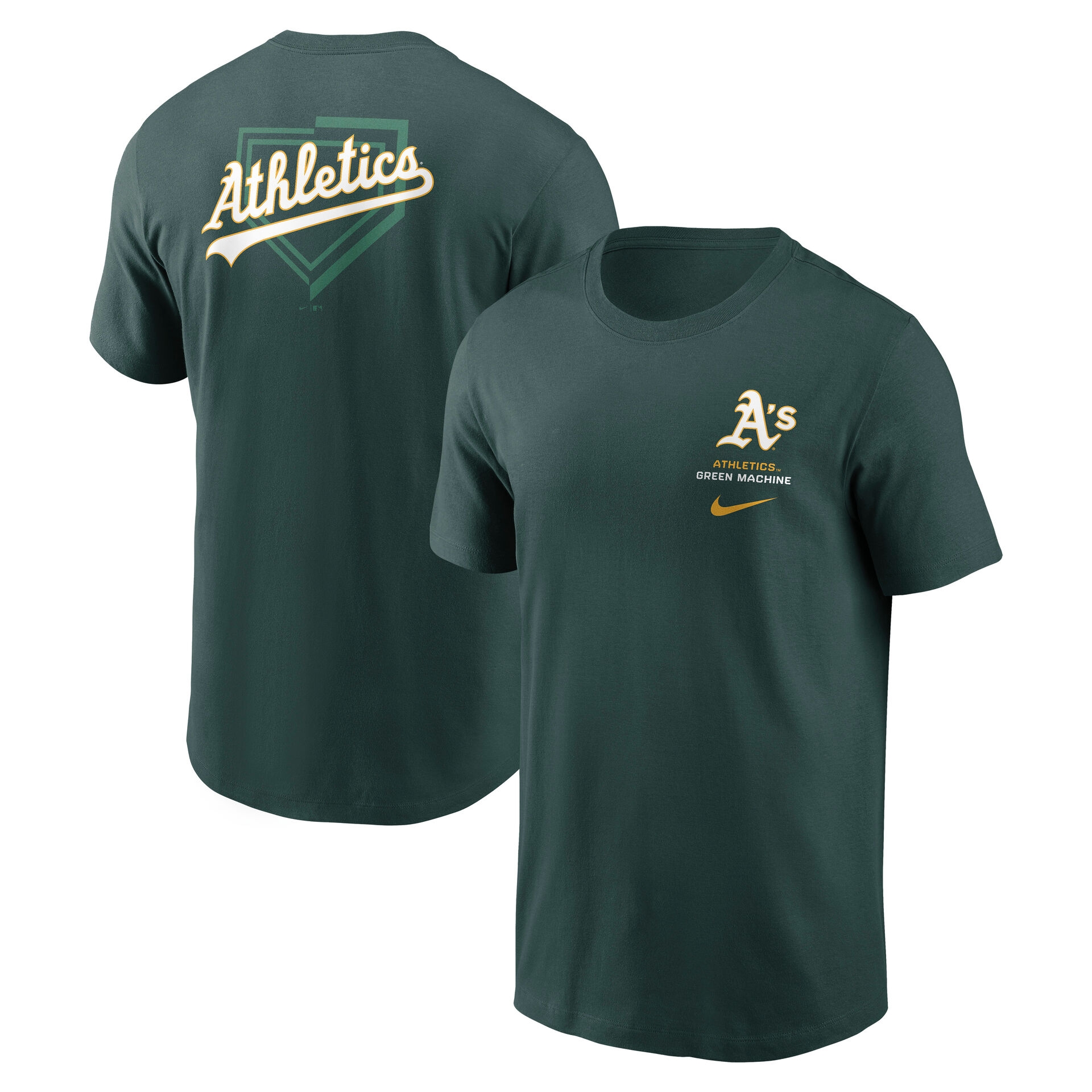 Athletics Primetime 2-Hit T-Shirt Green