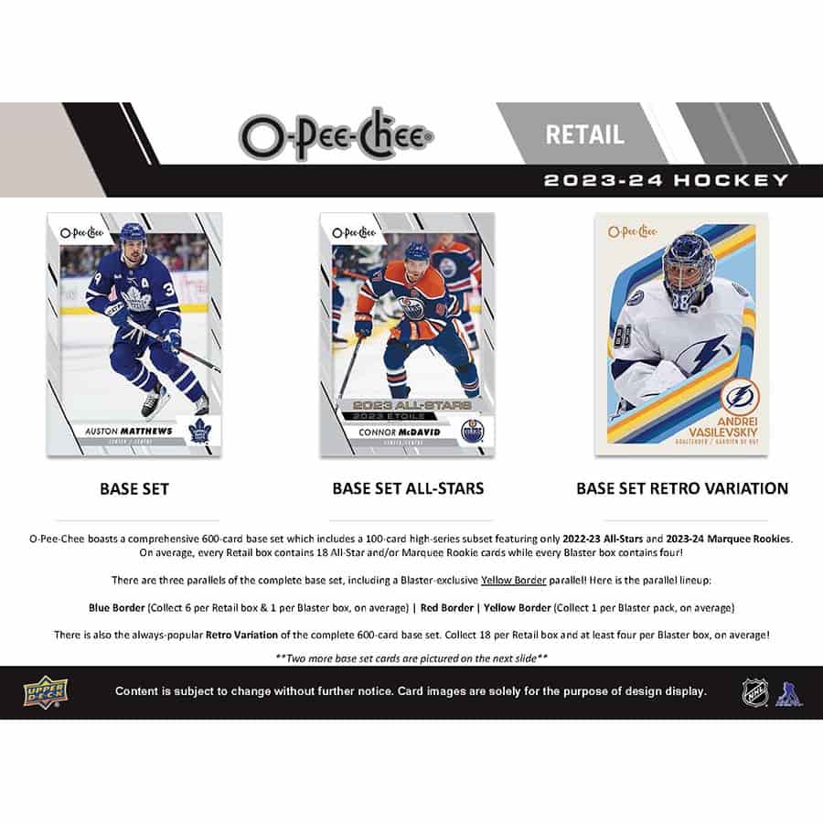 2023/24 Upper Deck O-Pee-Chee Hockey NHL Blaster Box
