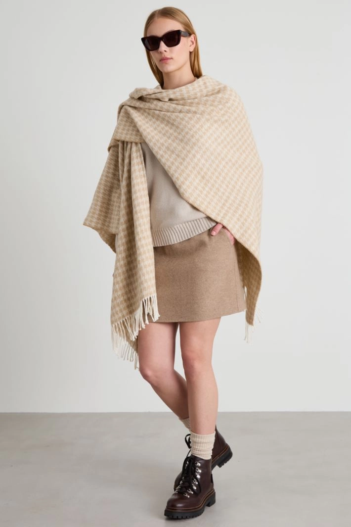 Jersey mini skirt - SAND