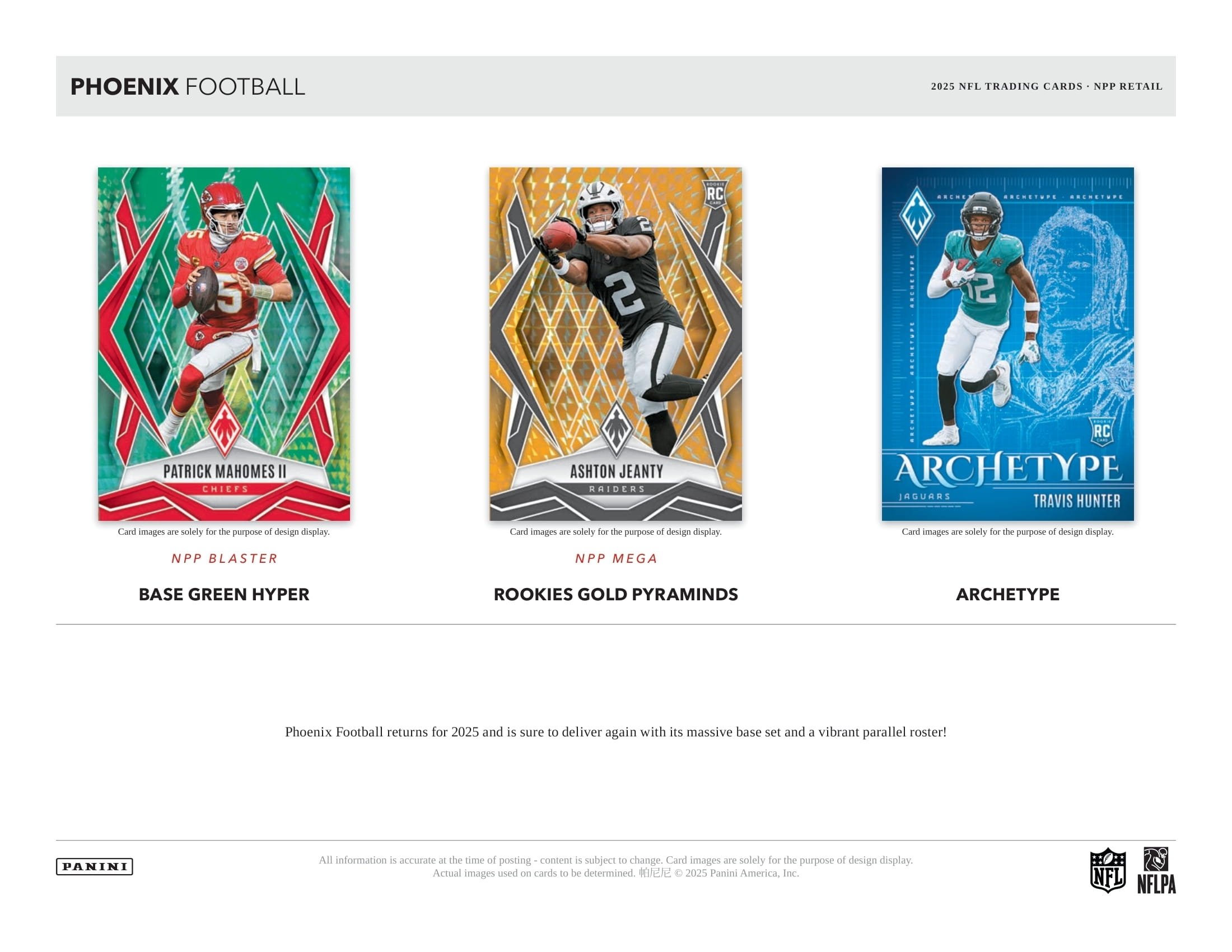 2025 Panini Phoenix Football Hobby NFL Mega Box