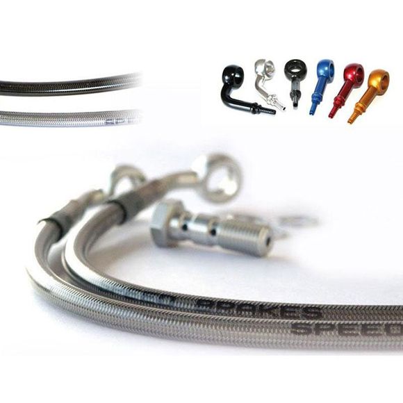 Tecnium Inox Front brake hose kit - GrayRef: SPB0023