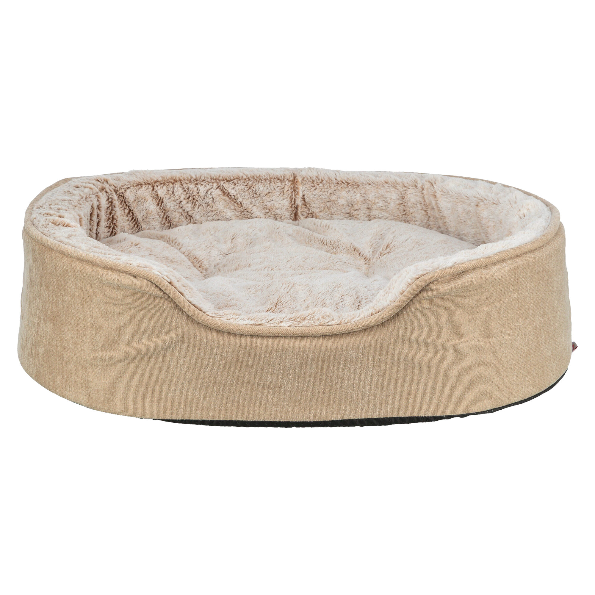 Trixie Vital Lino Soft Oval Bed - Gray - 60 x 45 cm