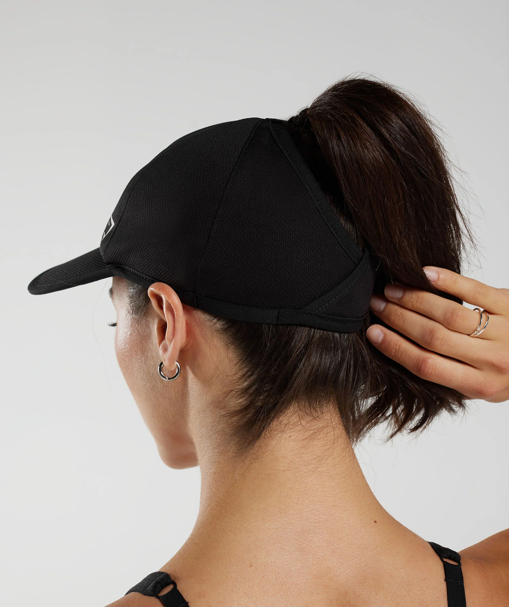 Ponytail Cap Black
