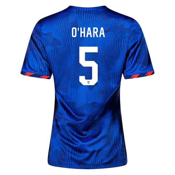 Womens United States Kelley O'Hara 4 Star Away Jersey 23/24 w/ 2019 World Cup Champion Patch (Hyper Royal/Loyal Blue)