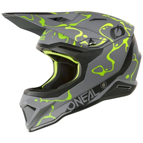 Cross O'Neal 1SRS helmet - Splash 2025 - Gray / YellowRef : OL2189