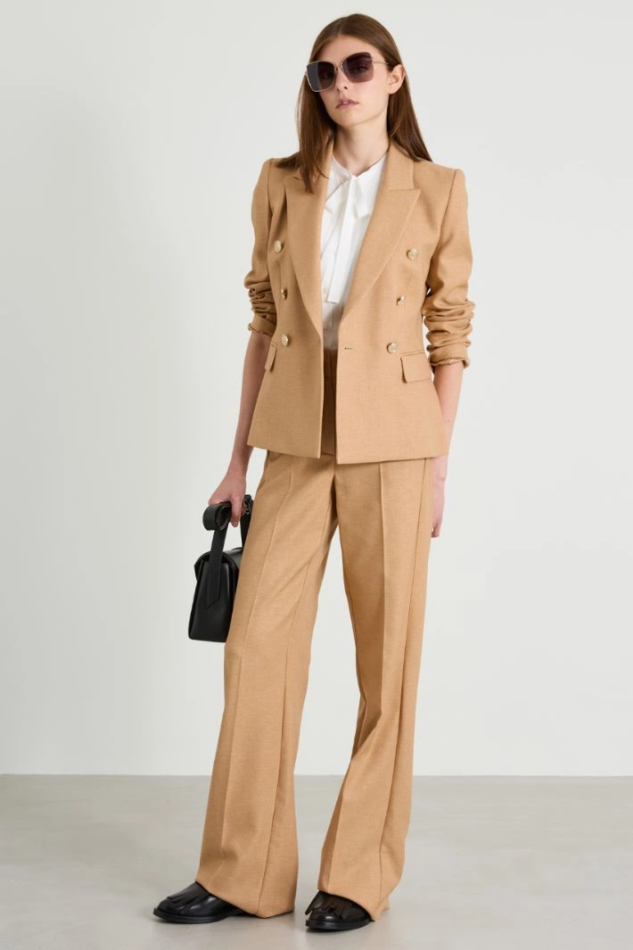 Twill trousers - CAMEL