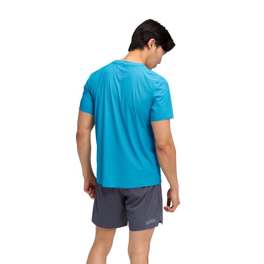 Hoka Airolite 2.0 Short Sleeve Men - hoka blue