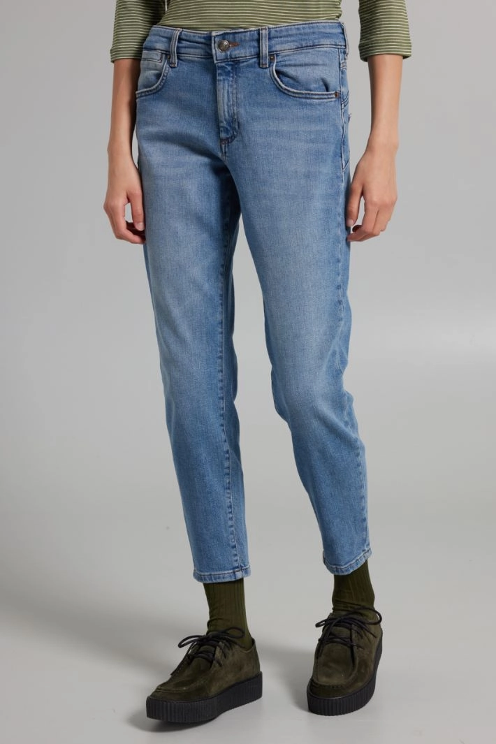 Cigarette denim jeans - DENIM LIGHT BLUE