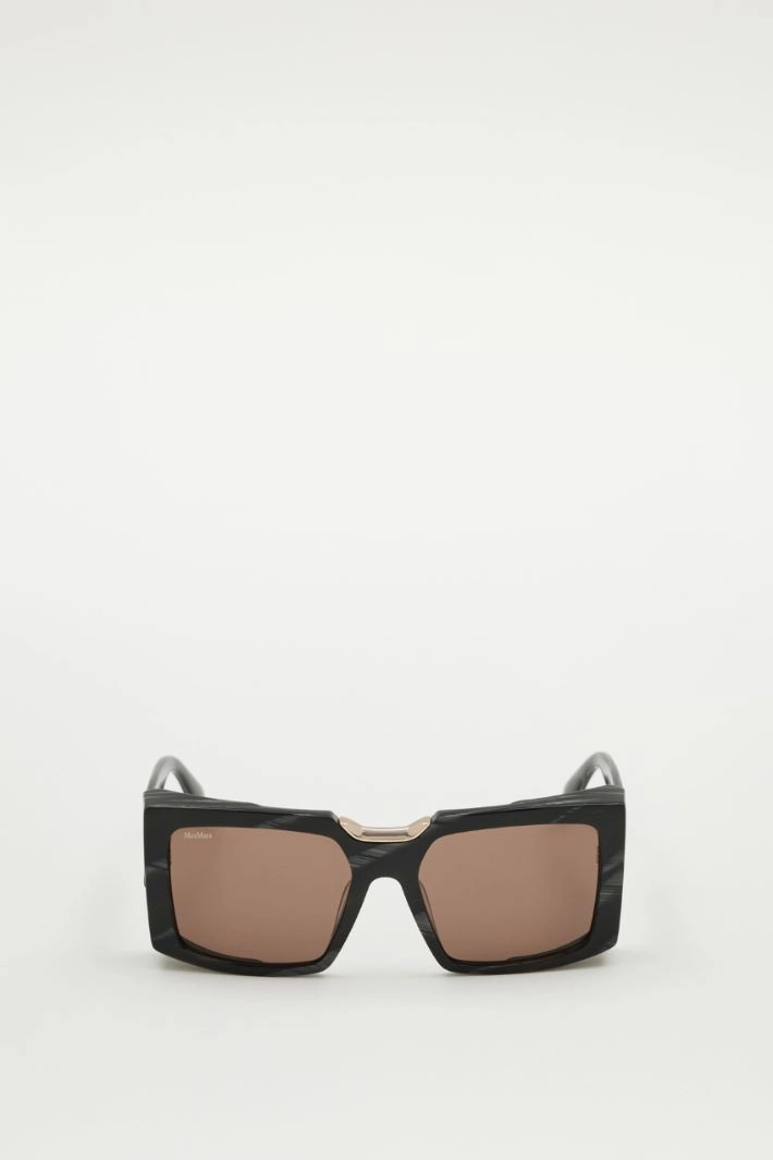 Oversized square sunglasses - BROWN