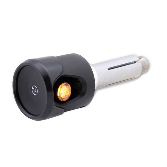 Highsider Handlebar Ends Indicators/Night Light AKRON- FLASH Universal - BlackRef: HGI0188 / 203-0060