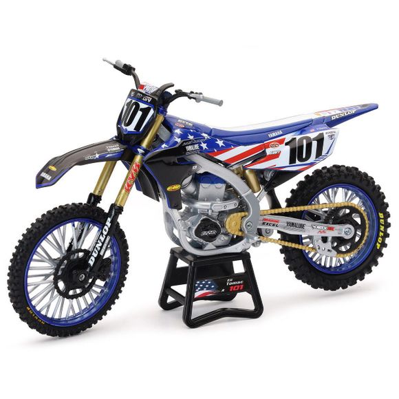 Newray Yamaha 450 YZF MXDN E. TOMAC Motorcycle Model - 1/12 Scale - BlueRef: NRY0055 / 58423