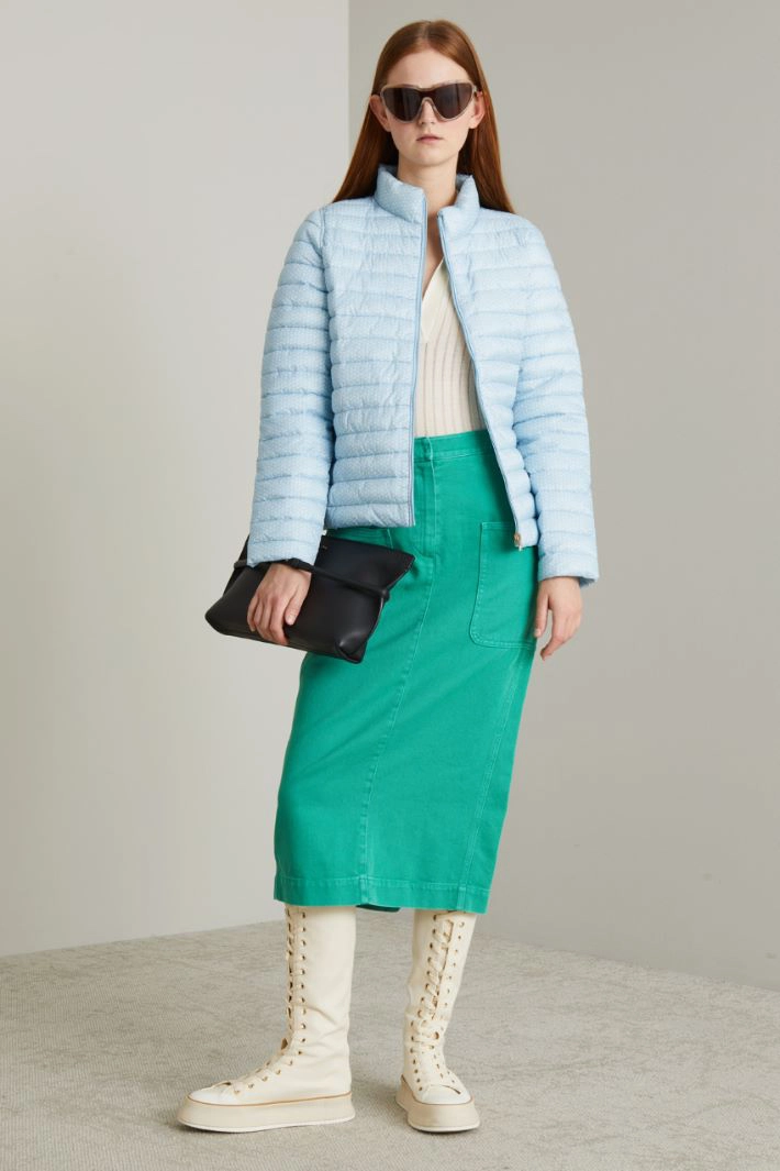 Reversible padded jacket - LIGHT BLUE