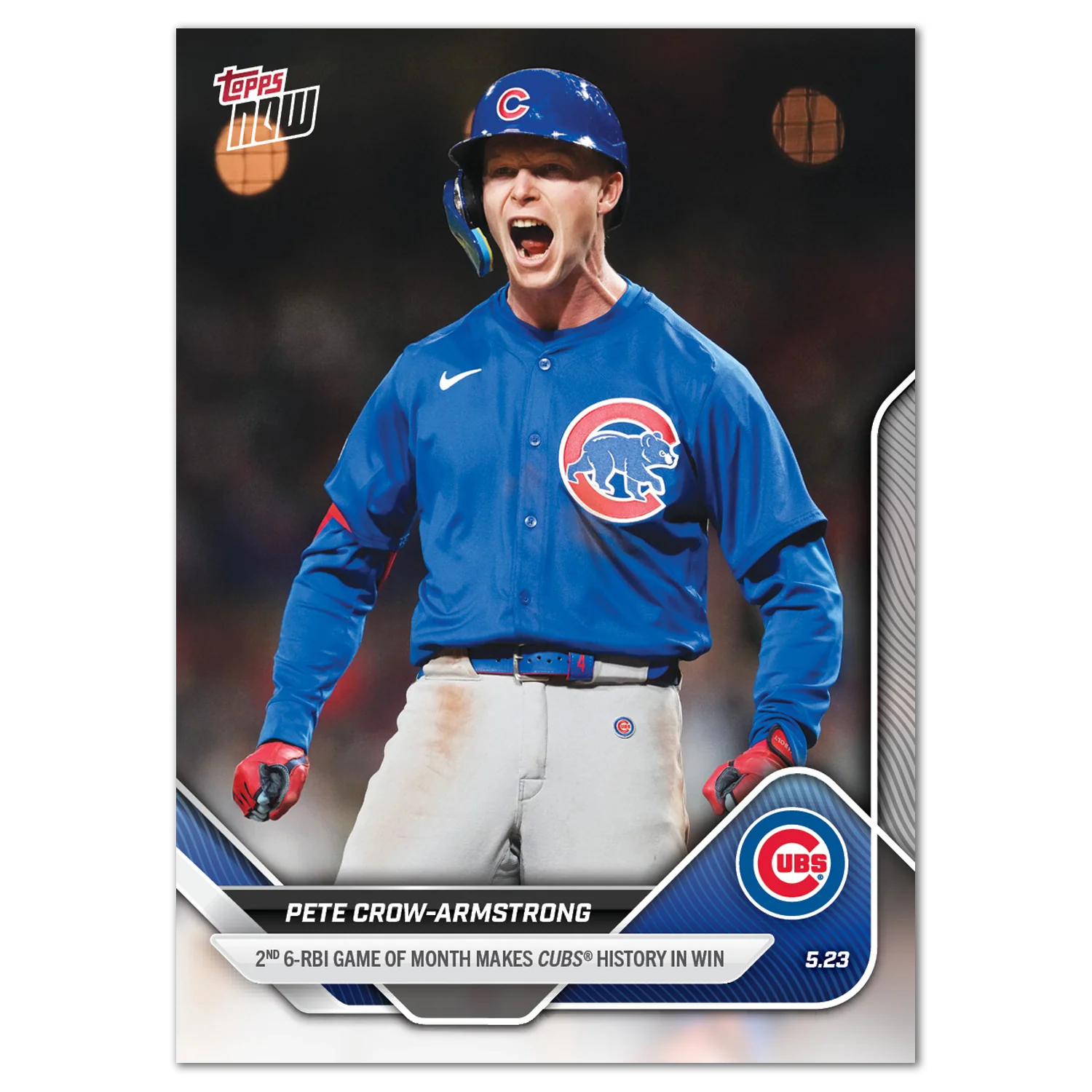 Pete Crow-Armstrong - 2025 MLB Topps NOW® - Card 203 - LOOK FOR AUTO