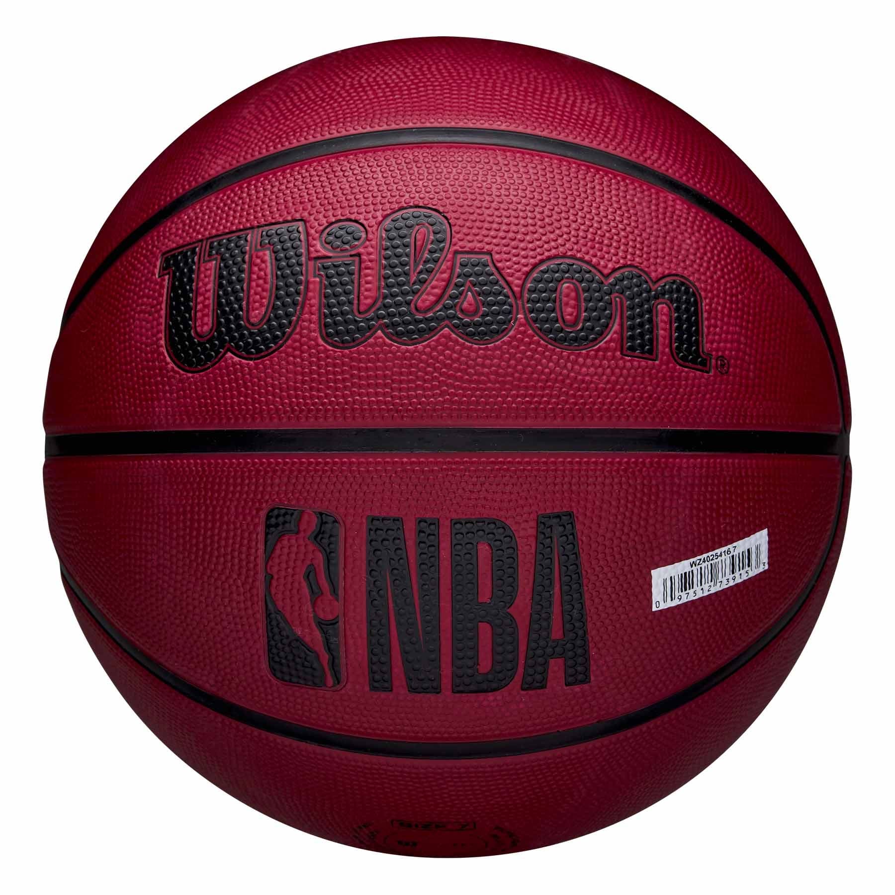 Miami Heat Solid Wilson NBA Basketball Red (Size 5)