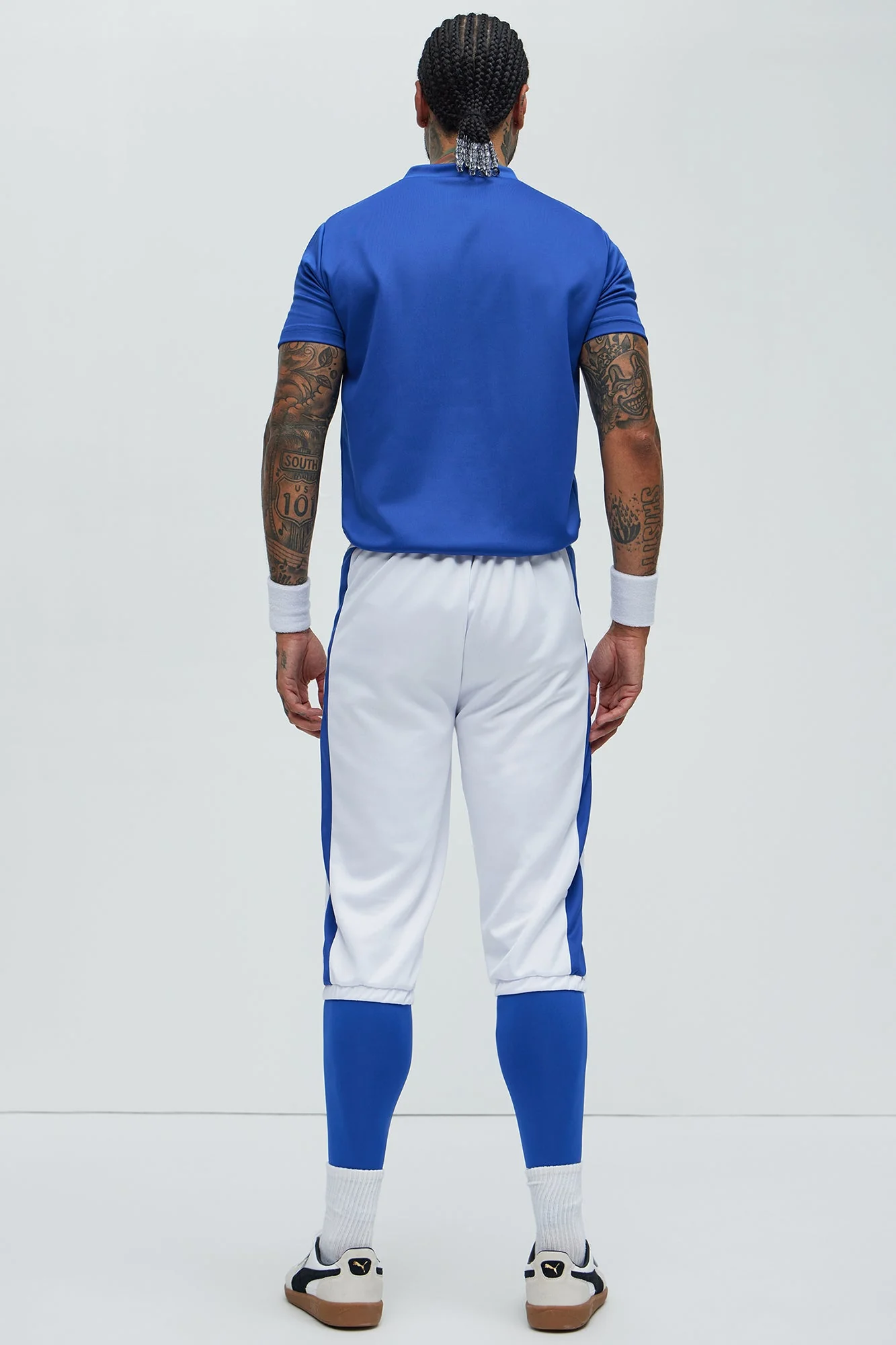 Star Football Player Costume - Blue