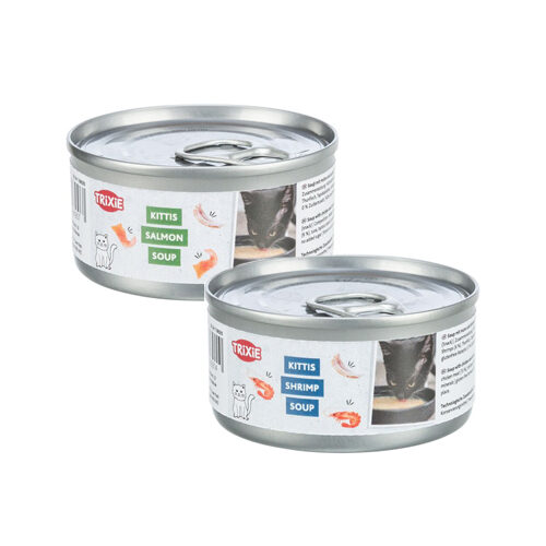 Trixie Kittis Soup - Chicken and Salmon - 4 x 80 g